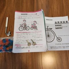 引取先決定済【子供用自転車】ブリヂストン エコパル 女の子 22インチ（美品）の画像