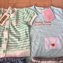 【90】新品3点含　女の子春夏服 11点の画像