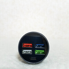 【新品】急速充電カーチャージャー15.5W★TypeA★TypeC★5ポートタイプの画像