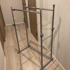 アイリスオーヤマ ハンガーラック 押入れ 伸縮幅75~130cm 耐荷重30kg ストッパー付き パイプハンガー OSH-Y27の画像
