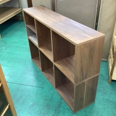 家具ならトレファク吉川店！！   無印良品　スタッキングシェルフ　収納ボックス付　ライトブラウンの画像