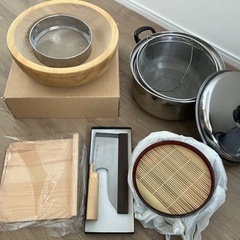 手打ちそば、手打ちうどん　道具