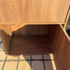 ☆値下げ☆M2504-737 収納ボックス　3段　ドア付き　キズ汚れ有りの画像