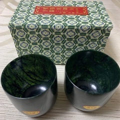 夜光杯　中国　葡萄美酒GANSUCHINA 二個セット
