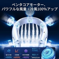 ネッククーラー 軽量の首掛け扇風機の画像