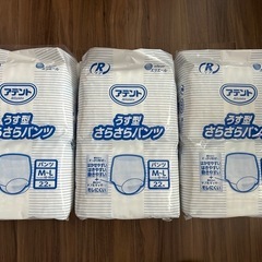 【お話中】【未使用・未開封】アテント　うす型さらさらパンツ　M〜Lサイズ　22枚　3パックの画像