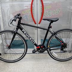 新品 PEUGEOT プジョー 700×32C アルミクロスバイク BK ブラック 2022年モデル 470size Shimano Tourney6S　　72の画像
