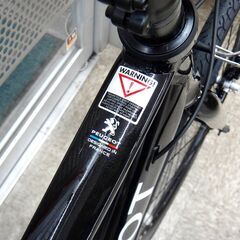 新品 PEUGEOT プジョー 700×32C アルミクロスバイク BK ブラック 2022年モデル 470size Shimano Tourney6S　　72の画像
