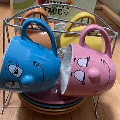 FUNNY FACE 8oz カップ&ソーサースタンドセット
