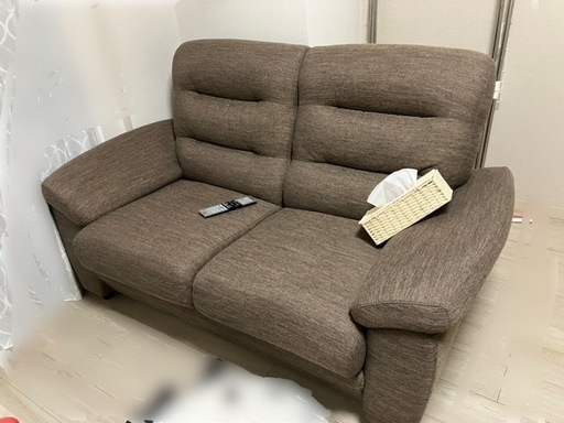 【ほぼ新品】ニトリ　 2人掛け布張りソファ(NポケットA12 H-HI DR-DMO)