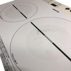 S405 IRIS OHYAMA アイリスオーヤマ 音声付2口IHコンロ IHK-W12SV IHクッキングヒーター 2021年製 石狩市の画像