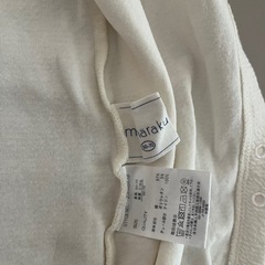 お花のチュール袖ロンパース　mamarakuの画像
