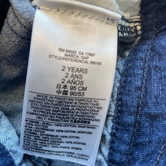 babyGap デニムブルー ショートパンツ 2歳用　95㎝の画像