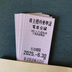 東武鉄道　株主優待乗車証