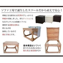 美品　オットマン スツール 収納スツール 収納ボックス BOXスツール モダン 椅子の画像