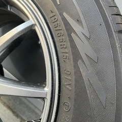 日産　15インチ ホイール+タイヤセットの画像
