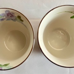 〈未使用〉美濃焼ペアお花カップの画像