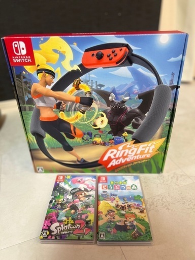 Switch本体➕リングフィット、スプラトゥーン2、どうぶつの森セット
