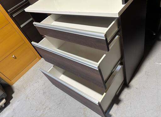 近藤産業 モダンキッチンボード、食器棚、幅120cm Used/美品