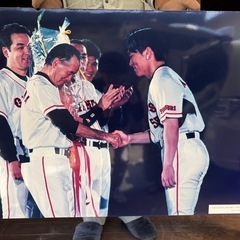 長嶋選手と松井選手の希少写真パネル