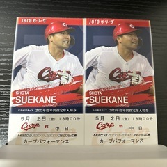 カープペアチケット!! 5月2日 5/2 中日戦 中日ドラゴンズ...