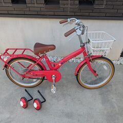 子供用自転車　18インチ　補助輪付属　幼児
