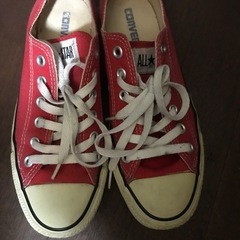 Converse オールスター 赤色スニーカー　　24cm
