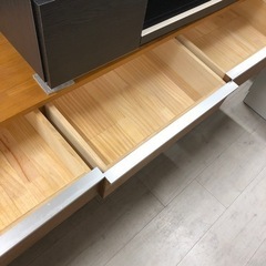 キャビネット引き出し付きナチュラル【トレファク堺福田店】の画像