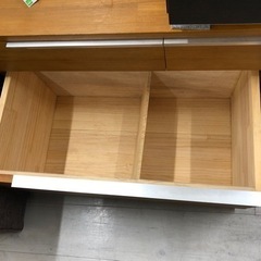 キャビネット引き出し付きナチュラル【トレファク堺福田店】の画像