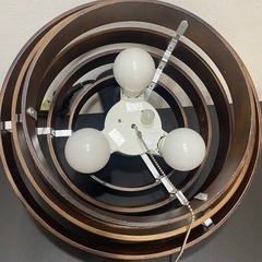 アンティーク風木製 ペンダントライト　ブラウン　ブラック　吊り下げの画像