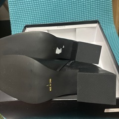 ページボーイ ストレッチタイトショートブーツ ブラックラージサイズの画像