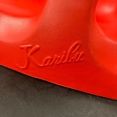 Karibu　ベビーチェア ソフトチェア レッド キズ汚れ有りの画像