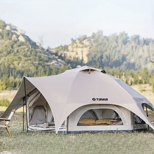 新品  ワンタッチ 大型 ドーム テント  シルバーコーティング UVカット キノコテント メッシュ