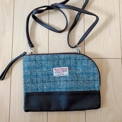 Harris Tweedショルダーバッグ 約20cmの画像