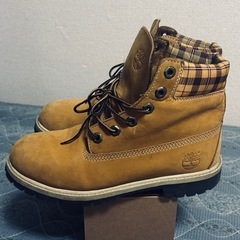 Timberland ベージュ ワークブーツ23㎝ (Bell) 篠路の靴《ブーツ