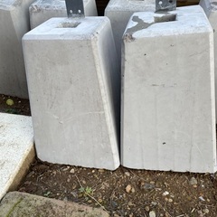 羽子板付沓石 30cm 2個の画像