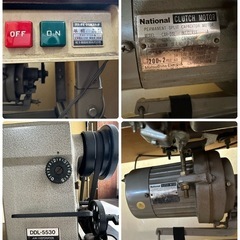 【取引中】JUKI DDL-5530  職業用ミシン　ミシン台付きの画像