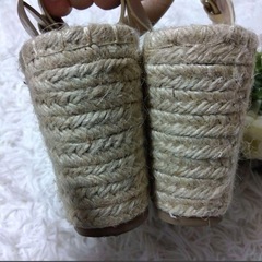 ZARA　サンダル　ウェッジソール　厚底の画像