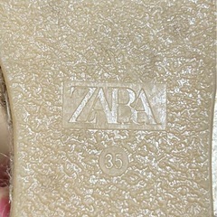 ZARA　サンダル　ウェッジソール　厚底の画像