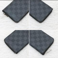 ルイヴィトン  ダミエ グラフィット ヴェルティカル ジッピー ウォレット N63095 長財布 ラウンドファスナーの画像