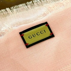 【GUCCI】シルク＆ウール混ジャカード リバーシブルスカーフの画像