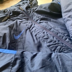 NIKE STORM-FIT ミッドフィル ロング　ダウン　 ジャケット 709740 410 ベンチ コート　ネイビー　ナイキ　フットサルの画像
