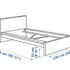 【受渡調整中】MALM マルム　ベッドフレームの画像