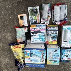 水槽　外掛けフィルター送風機他
