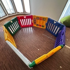 ミュージカルキッズランド DX2 ベビーゲート ベビーサークル 6枚➕拡張パネル2枚の画像