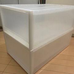 無印良品 ポリプロピレンクローゼットケース 引出し式　大 2個の画像