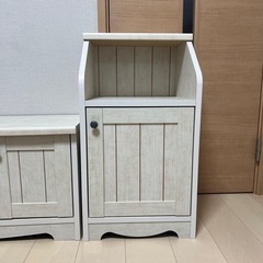 【ニトリ キャビネット リズバレー】3点セットでさらにお得