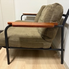 ソファ 二人掛け コーデュロイ ヴィンテージ ビンテージ モダンデコ
の画像