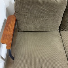 ソファ 二人掛け コーデュロイ ヴィンテージ ビンテージ モダンデコ
の画像