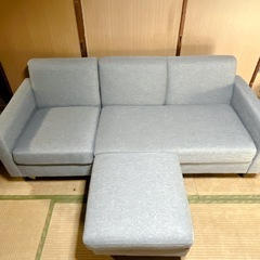 ★取引中★3人掛けソファー シンプル インテリア 家具 クッショ...
